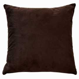 New Edge Blinds Matte Velvet Dark Brown Cushion Cover - 43 x 43cm