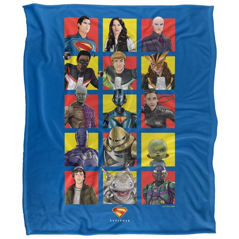 Superman 2025 Character Square Blanket - 147cm x 91cm