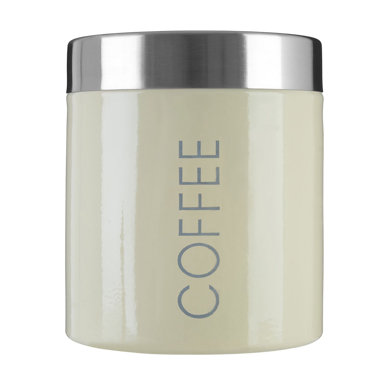 Orsina Enamel Coffee Canister – Cream