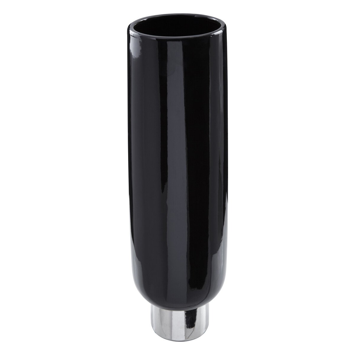 Orsina Callie Large Vase - Black and Silver