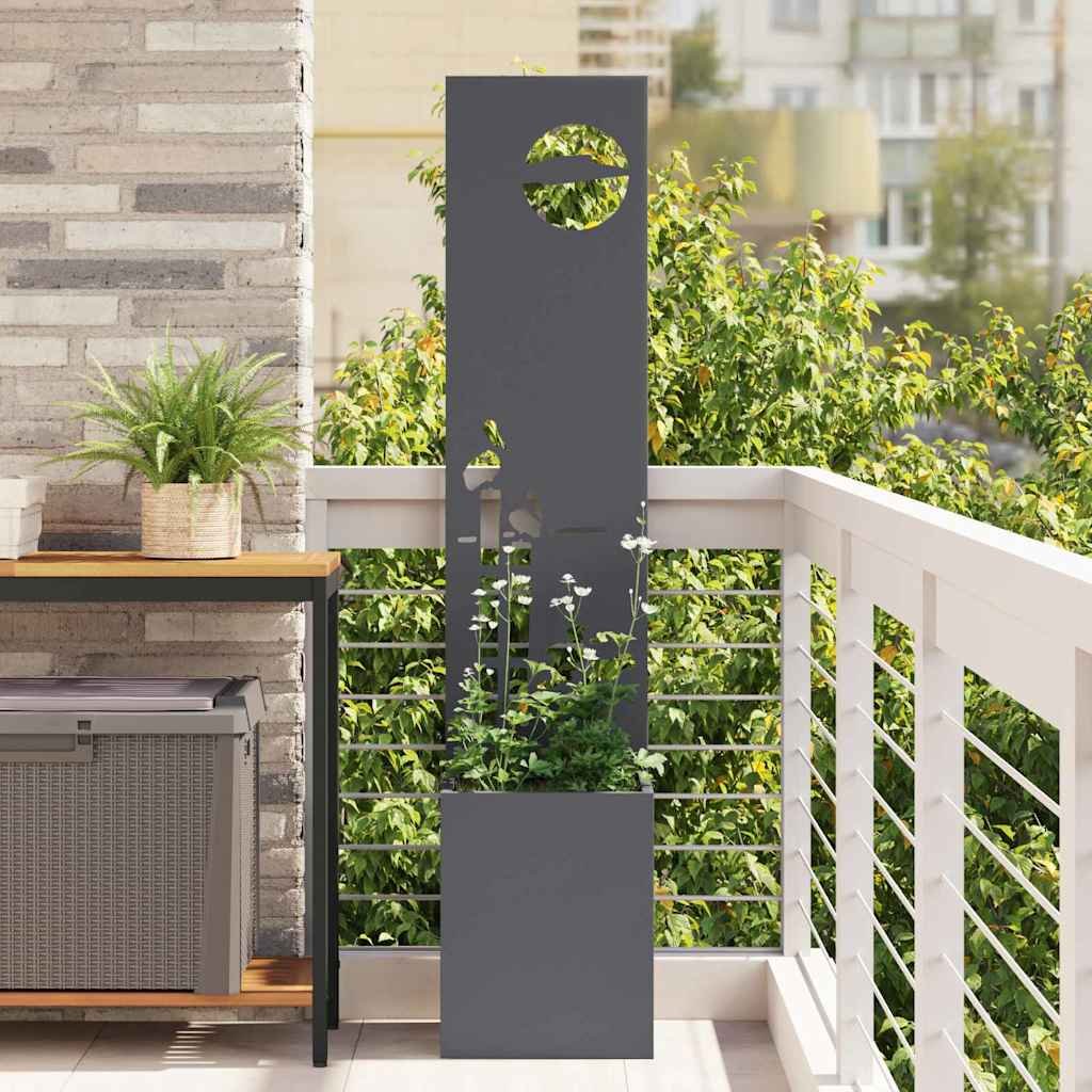 Walplus Home Text Garden Privacy Screen - Anthracite - 32 x 32 x 150 cm
