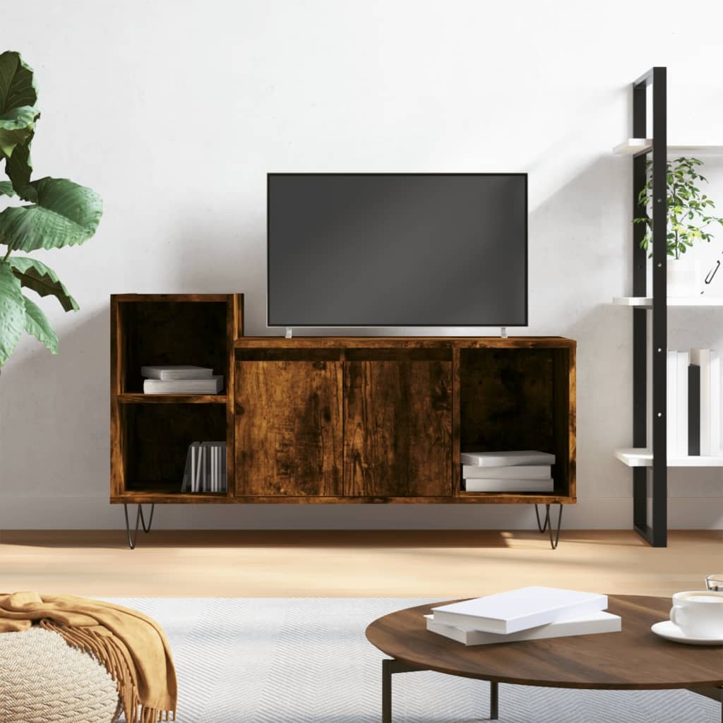 Walplus Engineered Wood TV Cabinet - Dark Oak - 100 x 35 x 55 cm