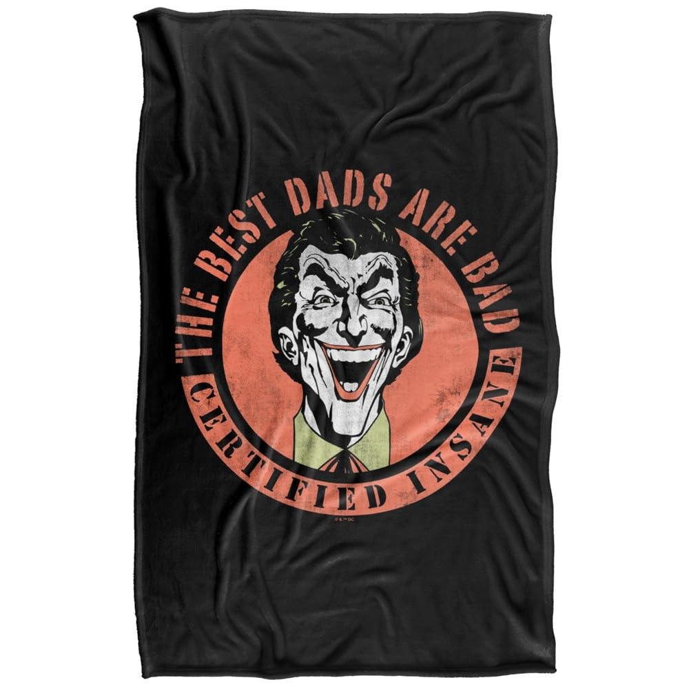 Batman Joker The Best Dads Are Bad Fathers Day Blanket - 152cm x 127cm