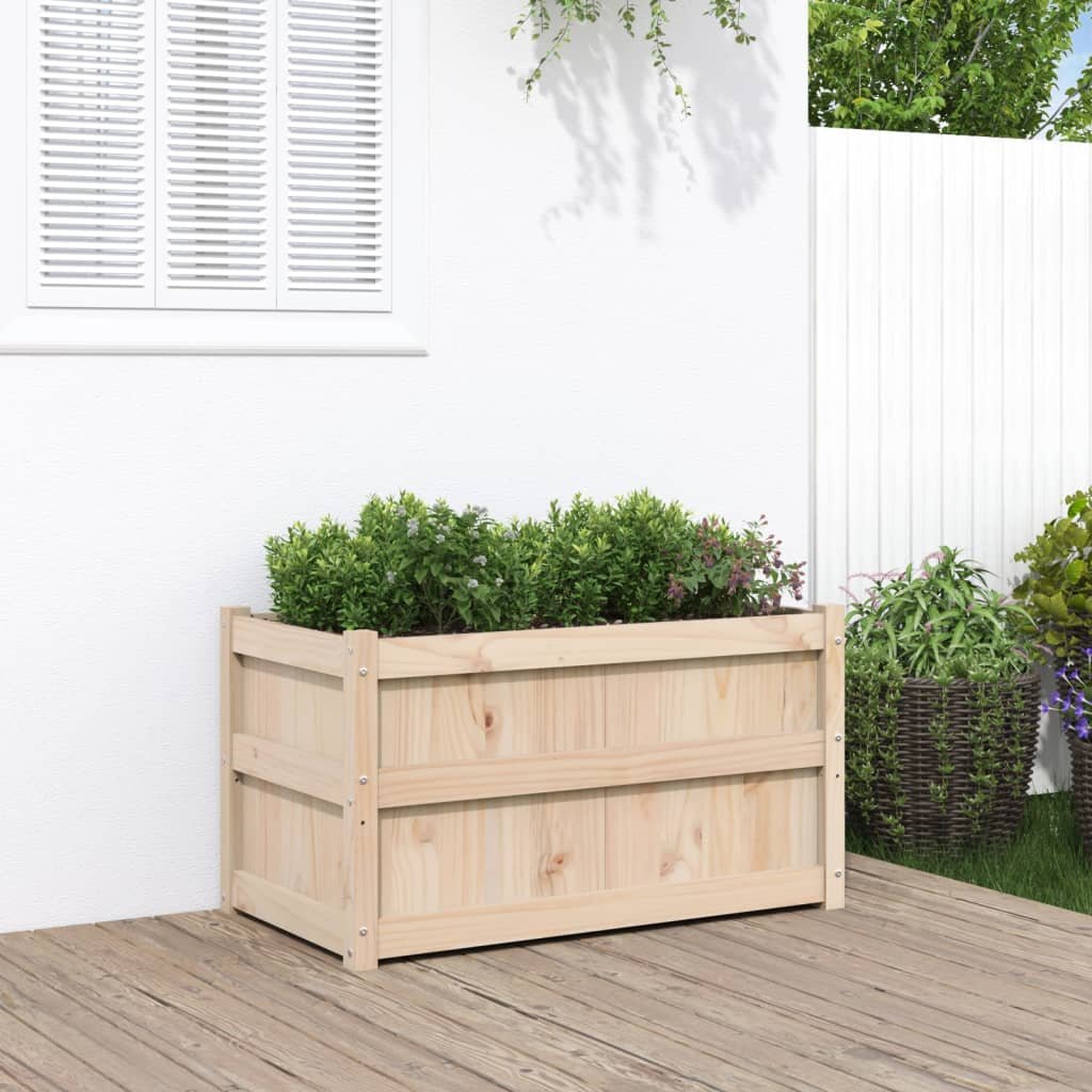 Walplus Wood Garden Planter - 90 x 50 x 50 cm