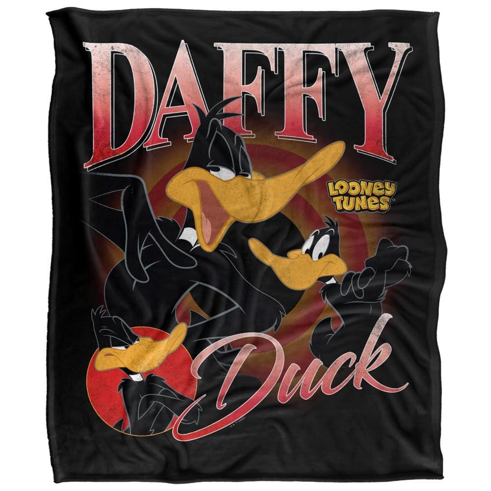 Looney Tunes Daffy Duck Bootleg Soft Touch Blanket - 147cm x 91cm