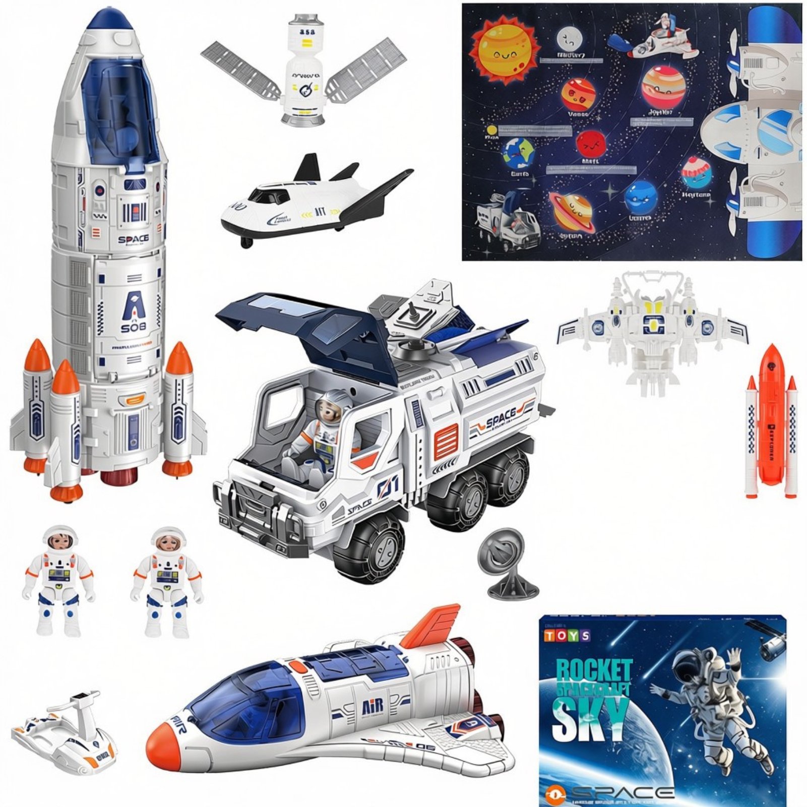 deAO Space Adventure Model Rocket Toys