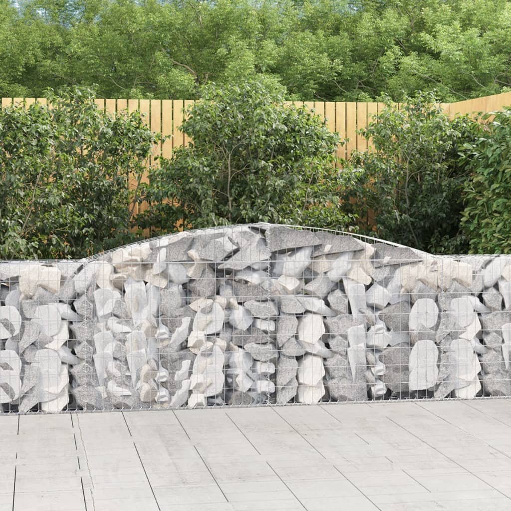 Walplus Galvanised Iron Gabion Basket - Silver 400 x 30 x 100/ - 120 cm