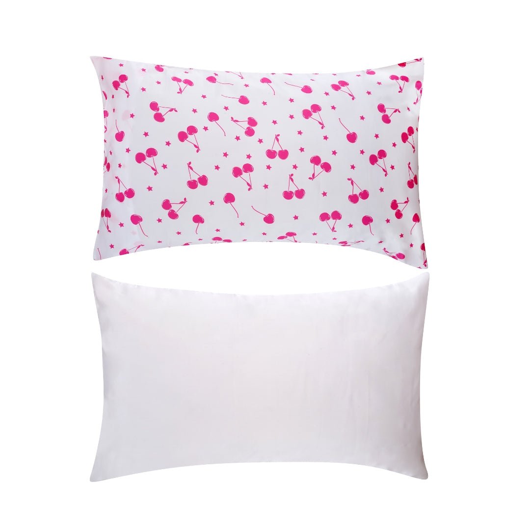 SMUG Satin Pillowcase Set - Starlit Cherry Print