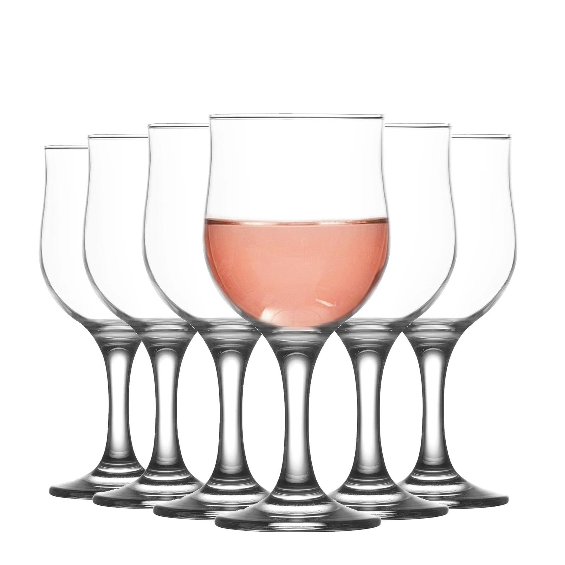 LAV Nevakar Red Wine Glasses -  Clear - Pack of 12