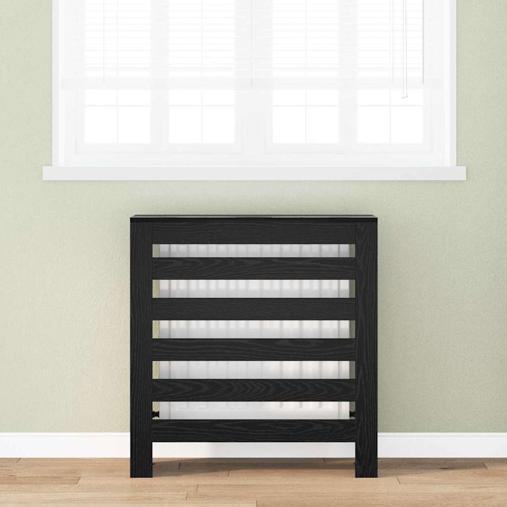 Walplus Engineered Wood Radiator Cover - Black Oak - 78 x 20 x 82 cm