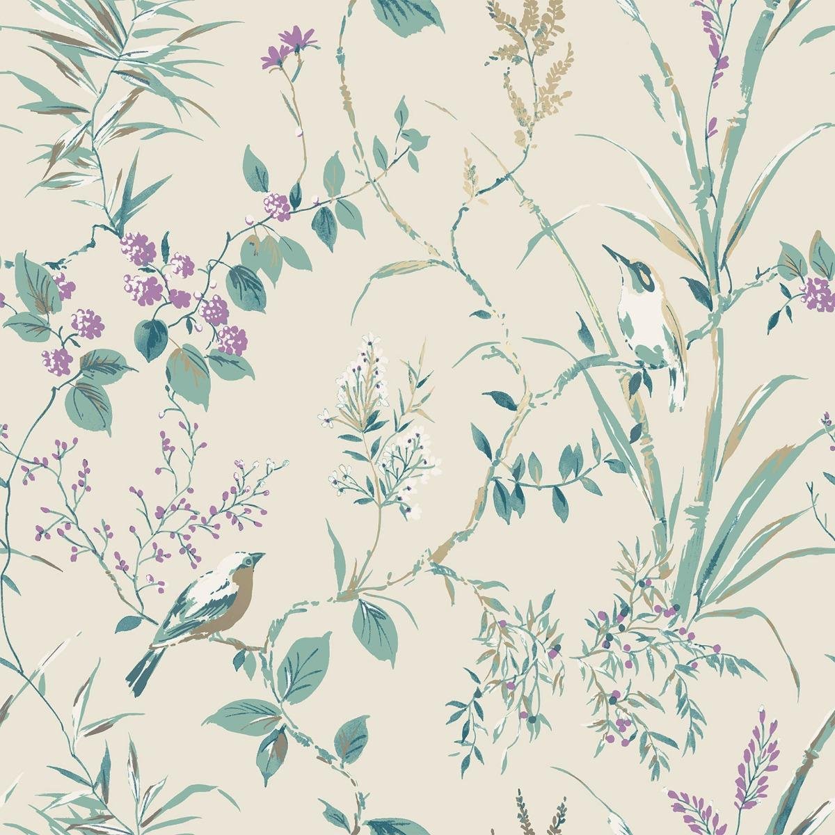 Crown Mariko Bird Wallpaper - Natural
