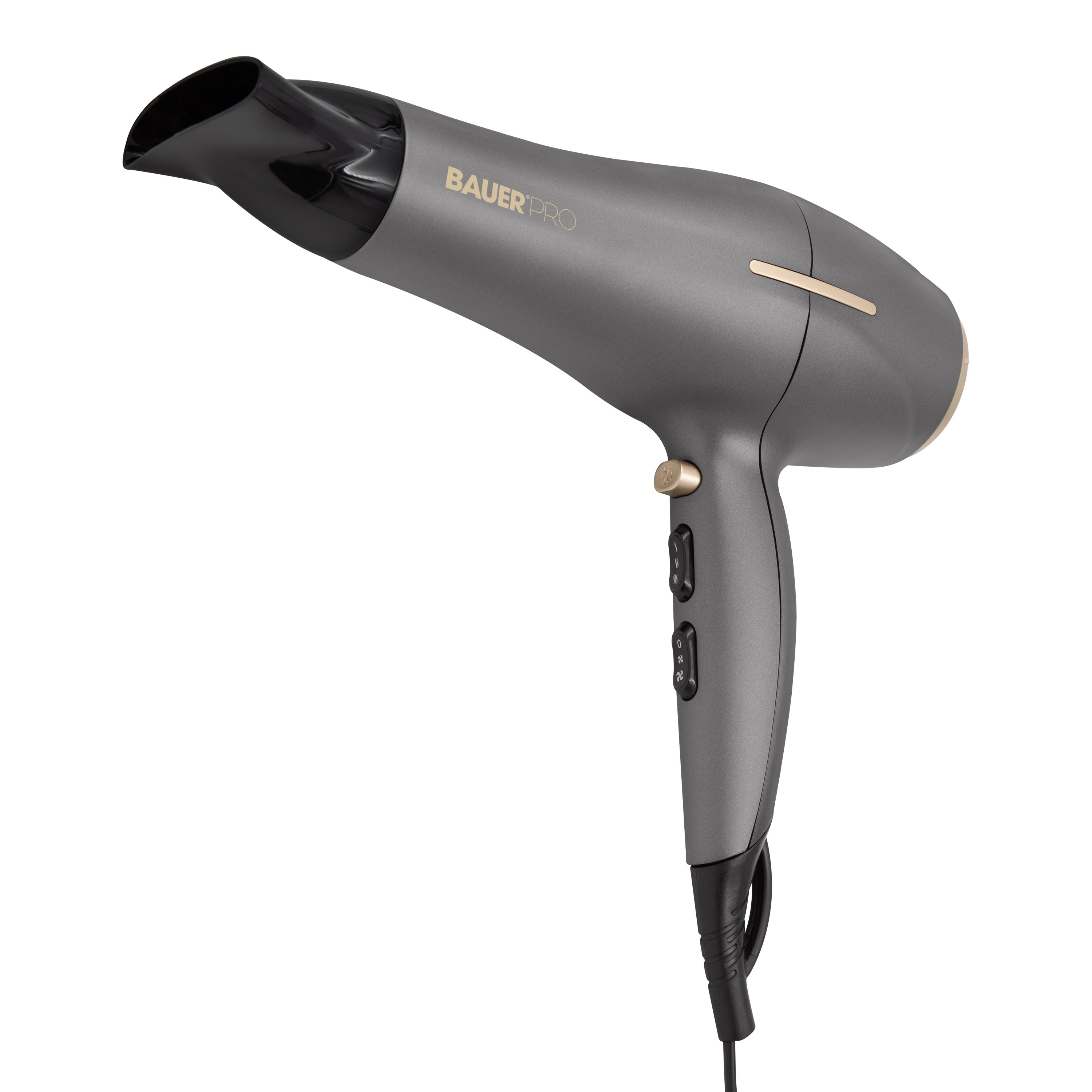 Bauer TourmaPro Grey & Gold Hair Dryer – 2200W