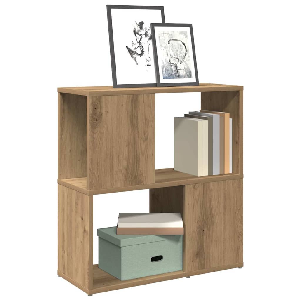 Walplus Engineered Wood Book Cabinet - Oak - 60 x 24 x 63 cm