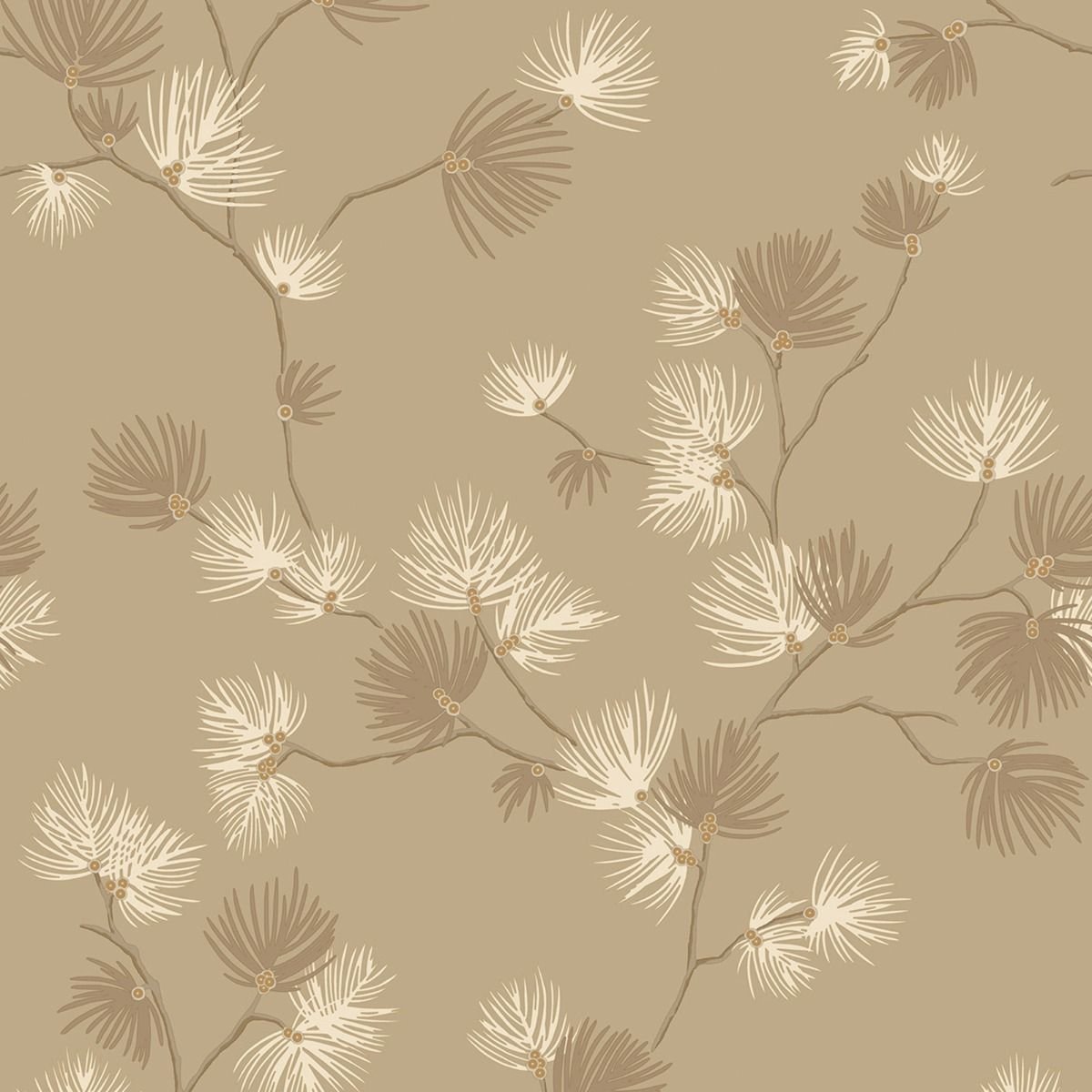 Belgravia Valentino Pine Textured Vinyl Wallpaper - Champagne