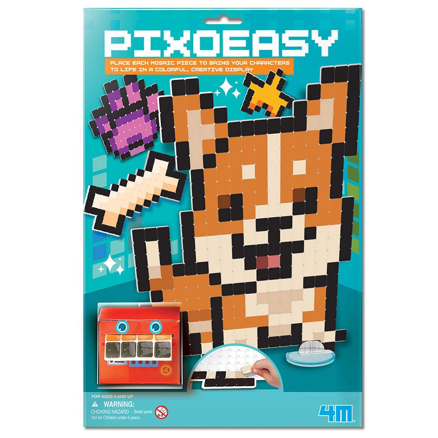 4M Pixoeasy Dog Pixel Art - 4 Years +