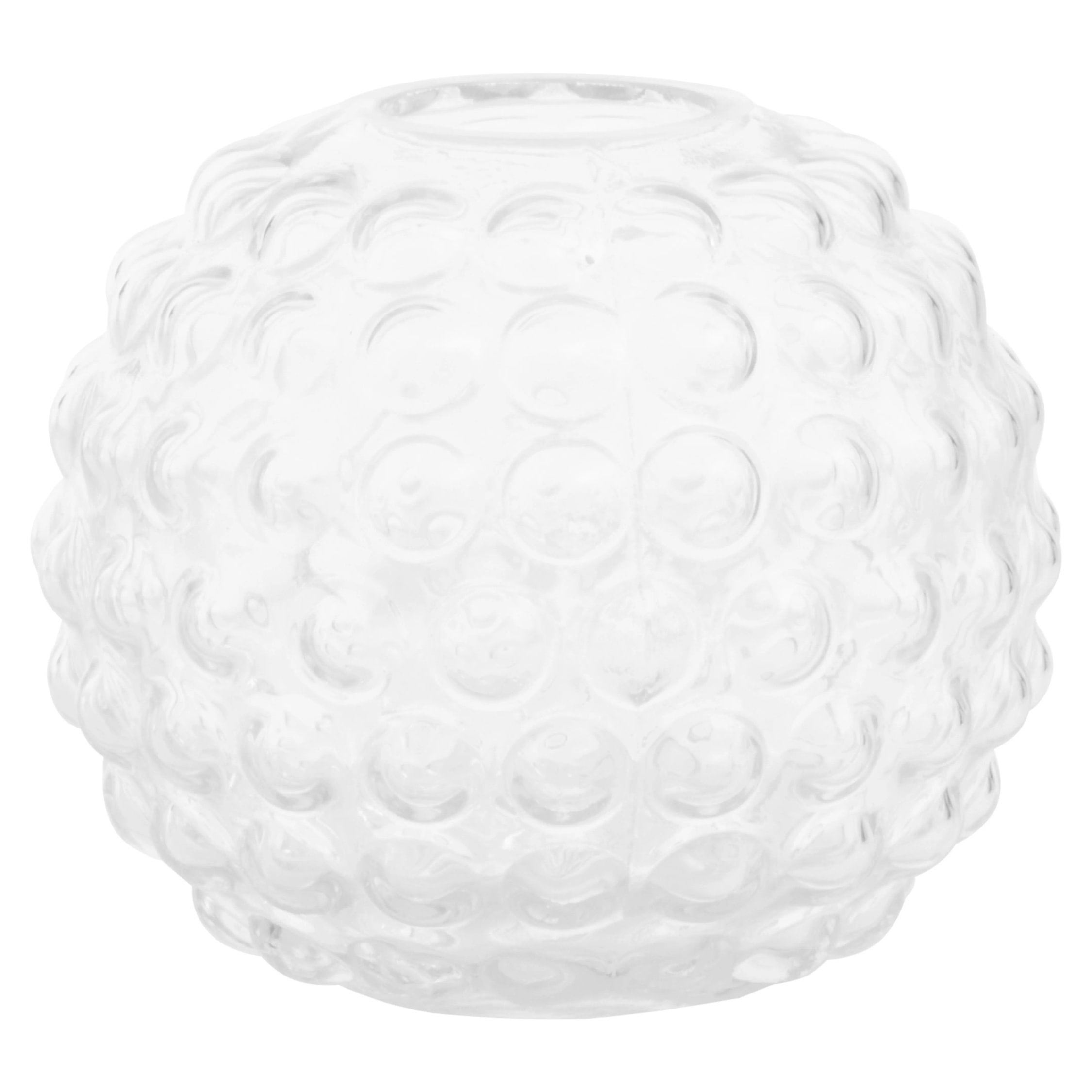 Orsina Bolla Large Round Glass Vase - Clear
