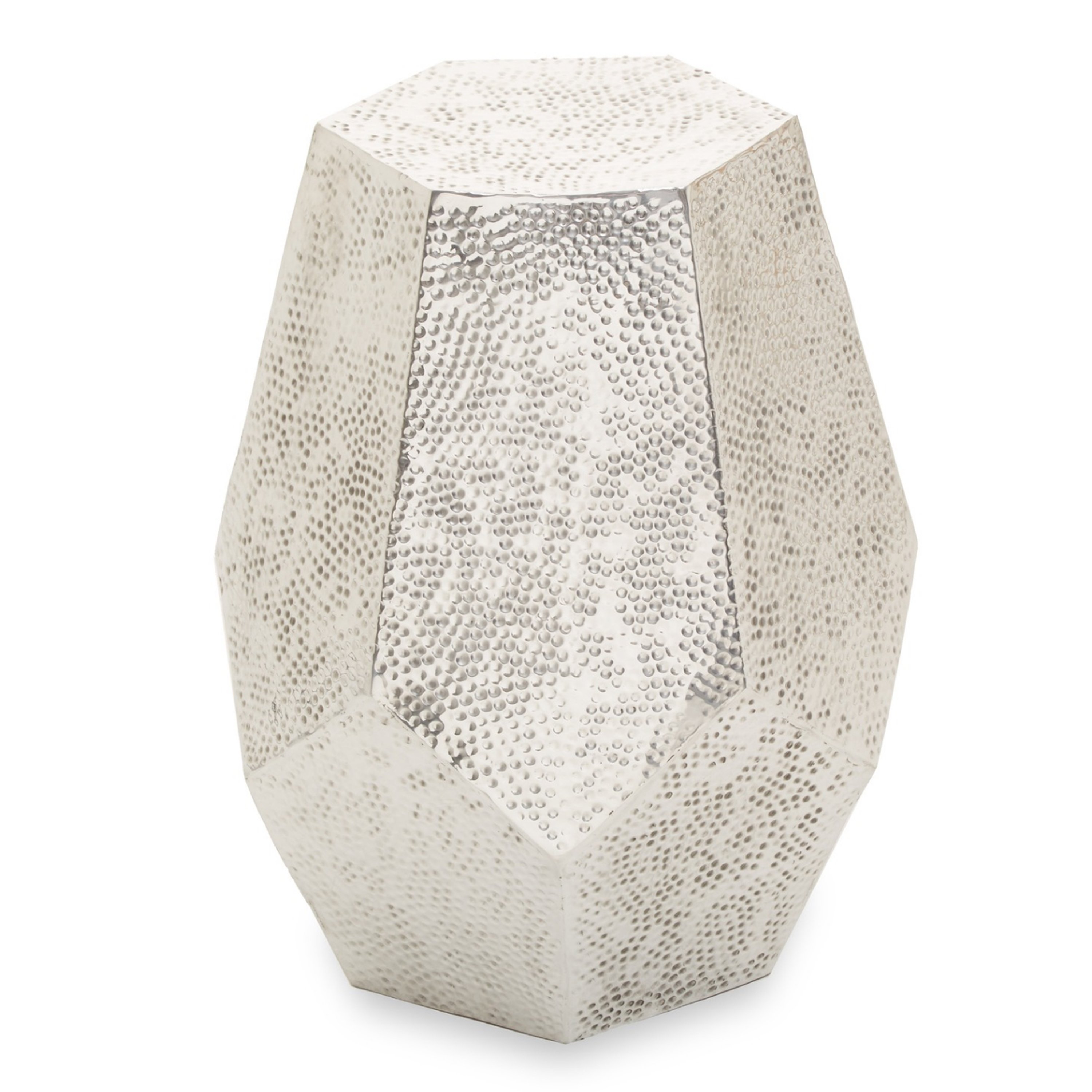 Orsina Metal Geometric Side Table – Grey