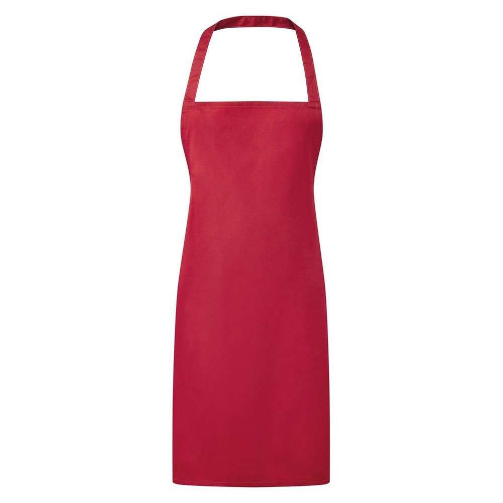 Premier Unisex Adult Premier Essential Full Apron - Red