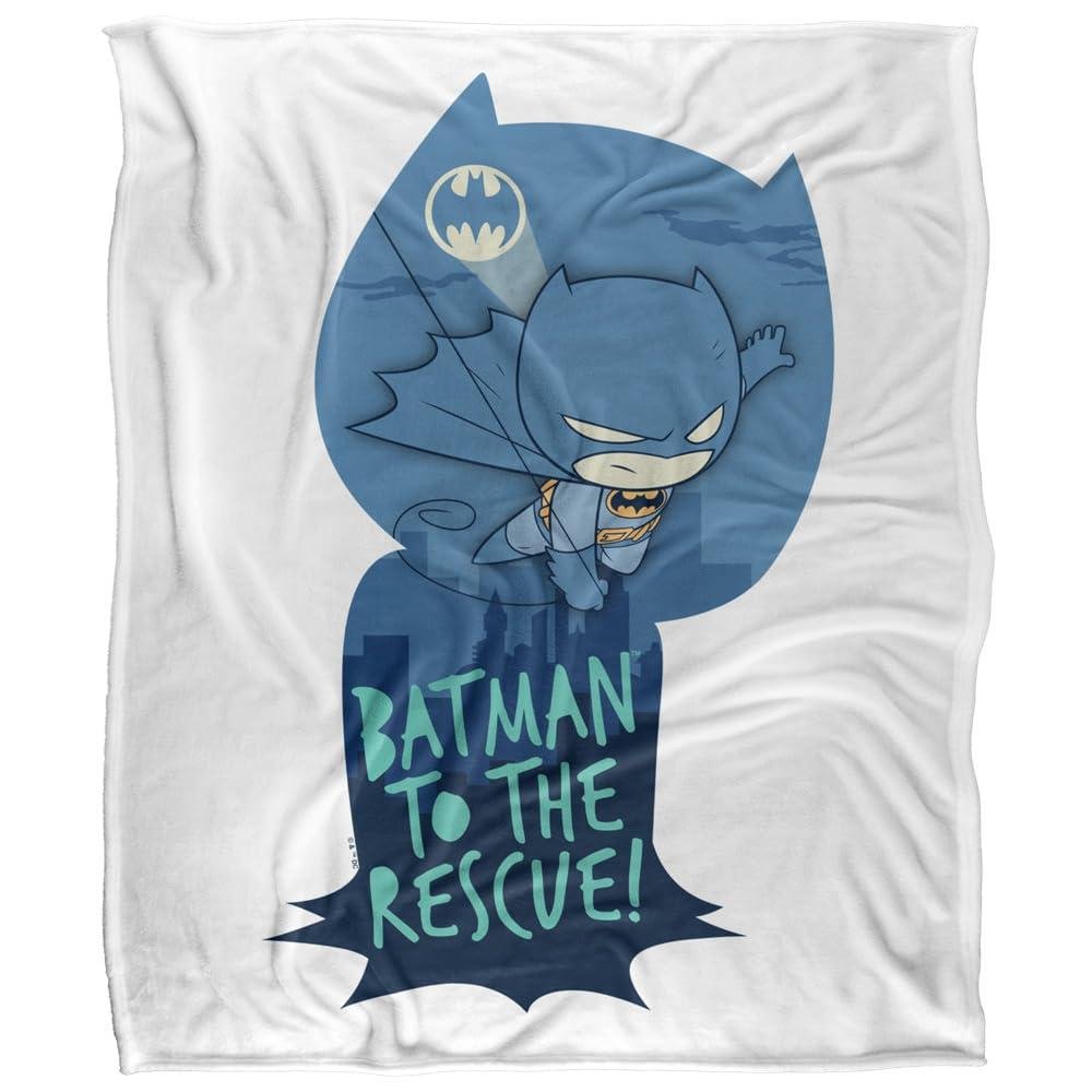 DC Super Friends Batman Silhouette Soft Touch Blanket - 152cm x 127cm