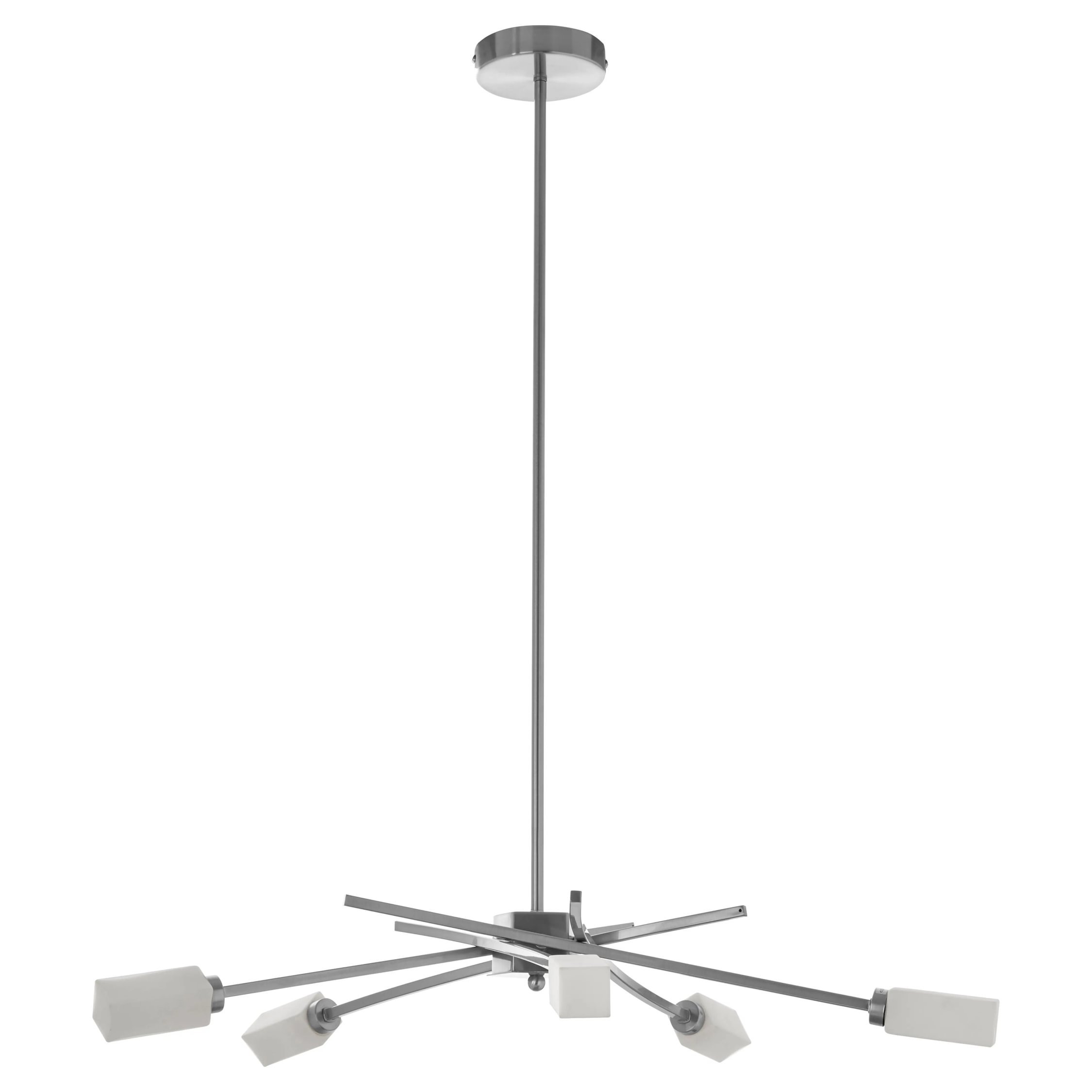 Orsina Abira 5 Frosted Glass Shade Pendant Lamp