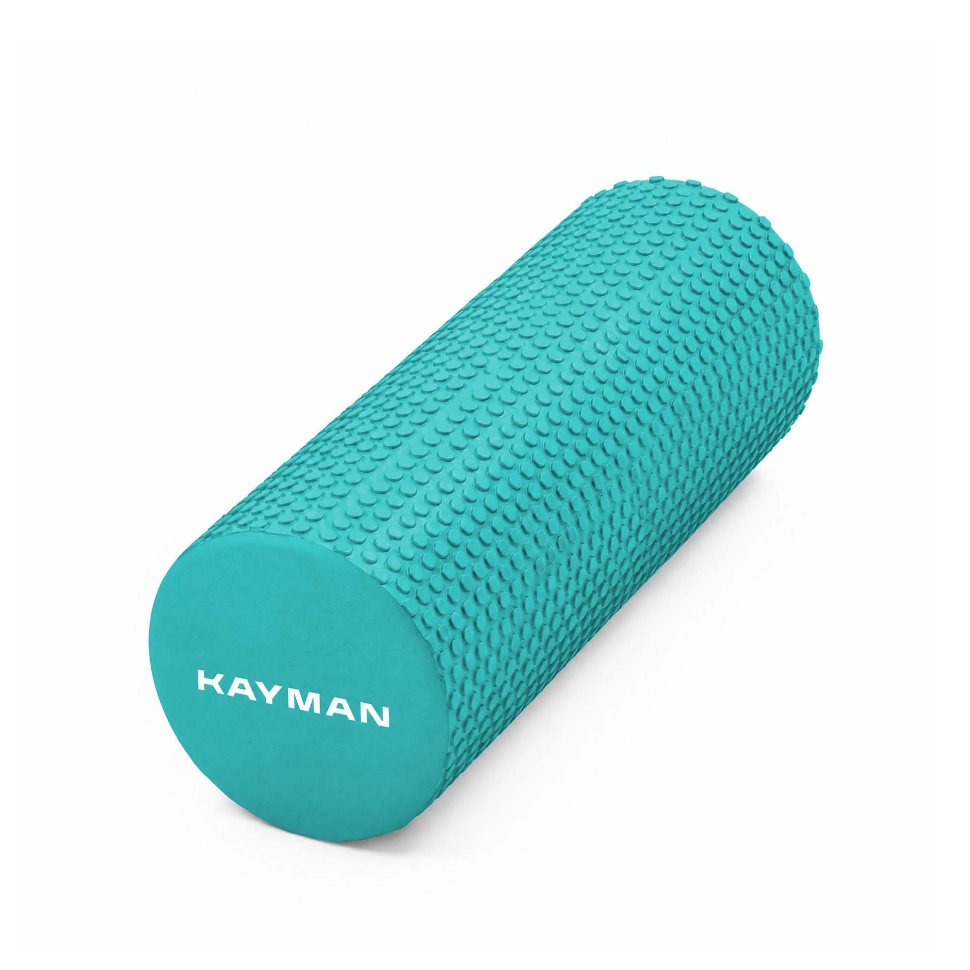 Kayman Teal Sports Self Massage Foam Roller - 45 x 15cm