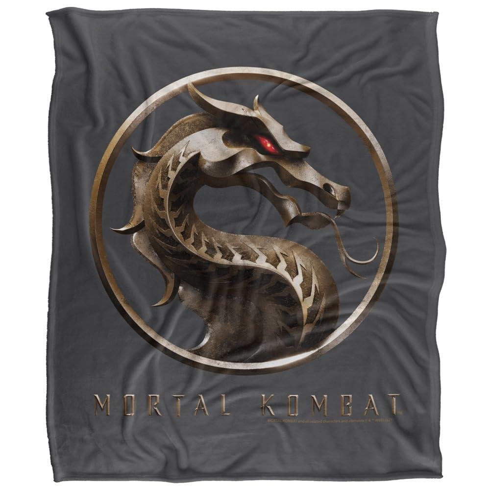 Mortal Kombat Fleece Logo Throw - 152cm x 127cm