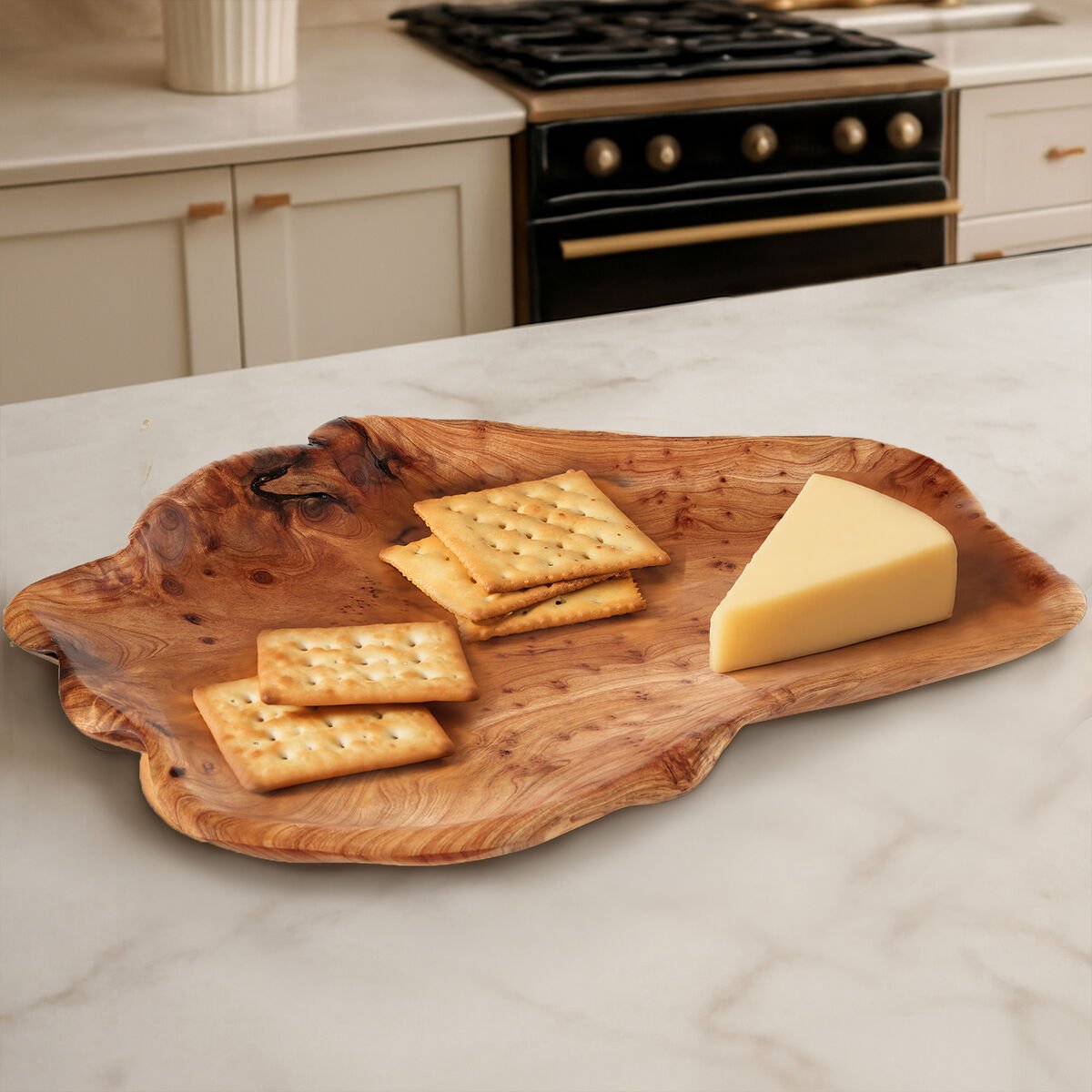Orsina Savin Cedarwood Serving Platter - Brown
