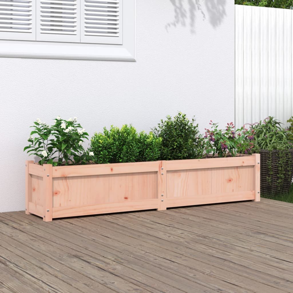 Walplus Wood Garden Planter - 150 x 31 x 31 cm