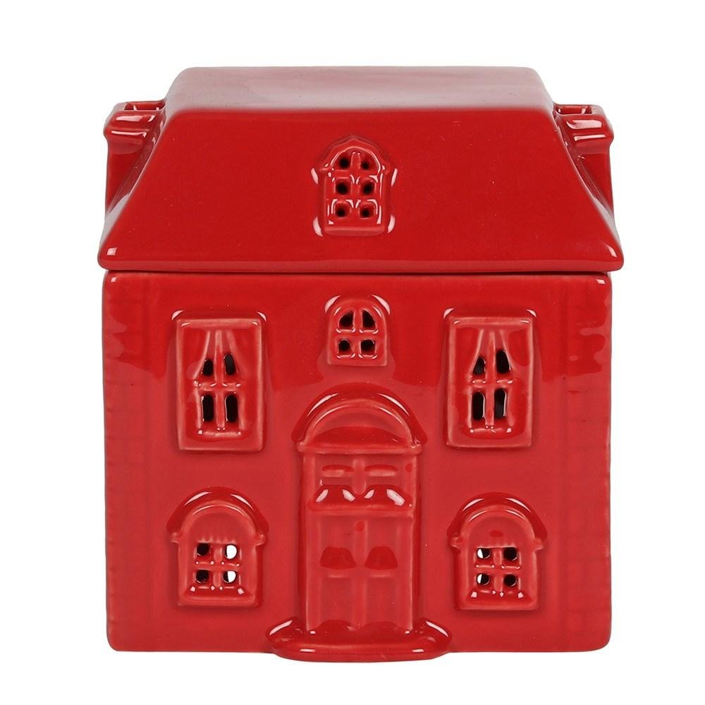 Something Different Ceramic House Oil Burner - Red