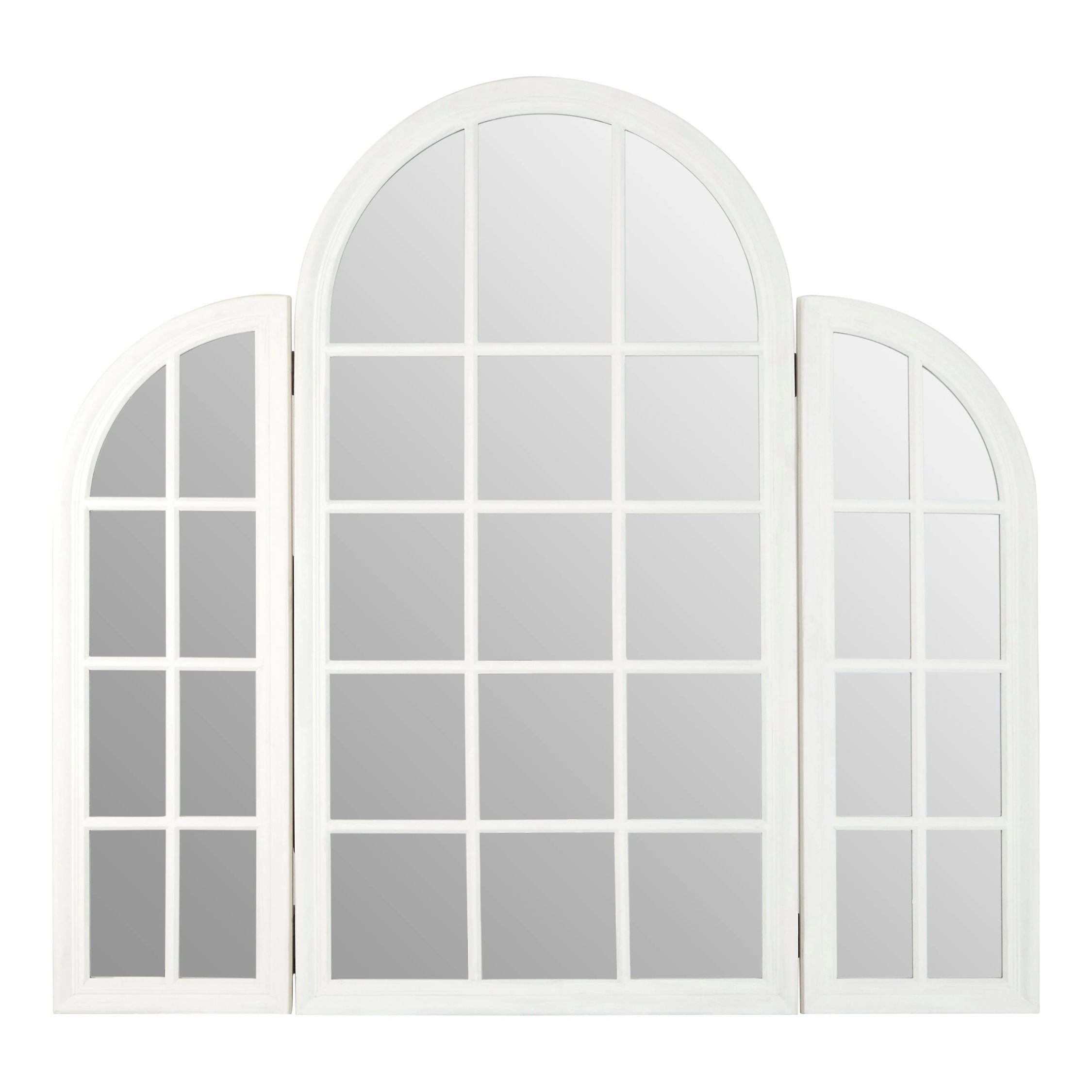 Orsina Fret Finish Dressing Table Mirror – White