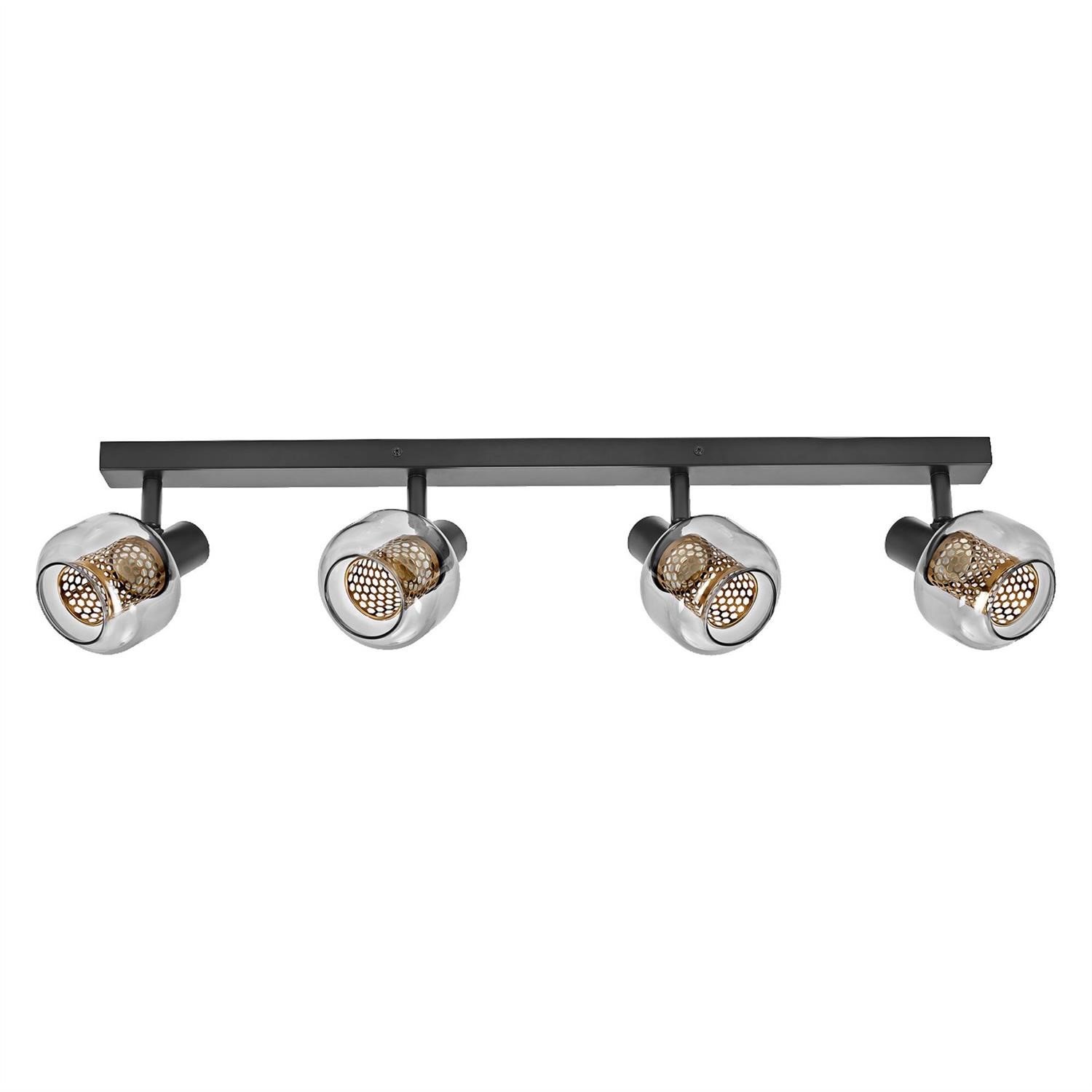 Osram Decor Spot Firefly 4 Light E14 827 Dimmable LED Ceiling Light - Black