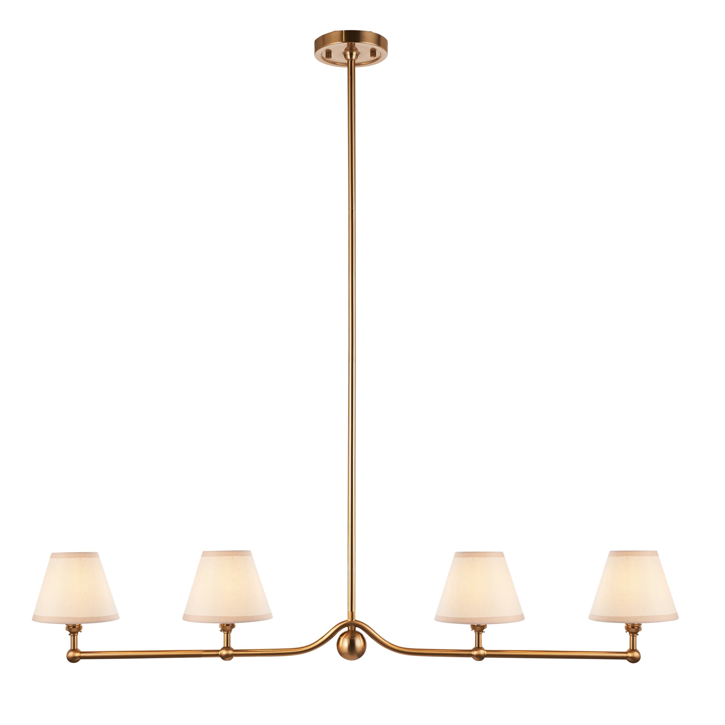 Loops Direct LED Steel Pendant Light - Brushed Brass