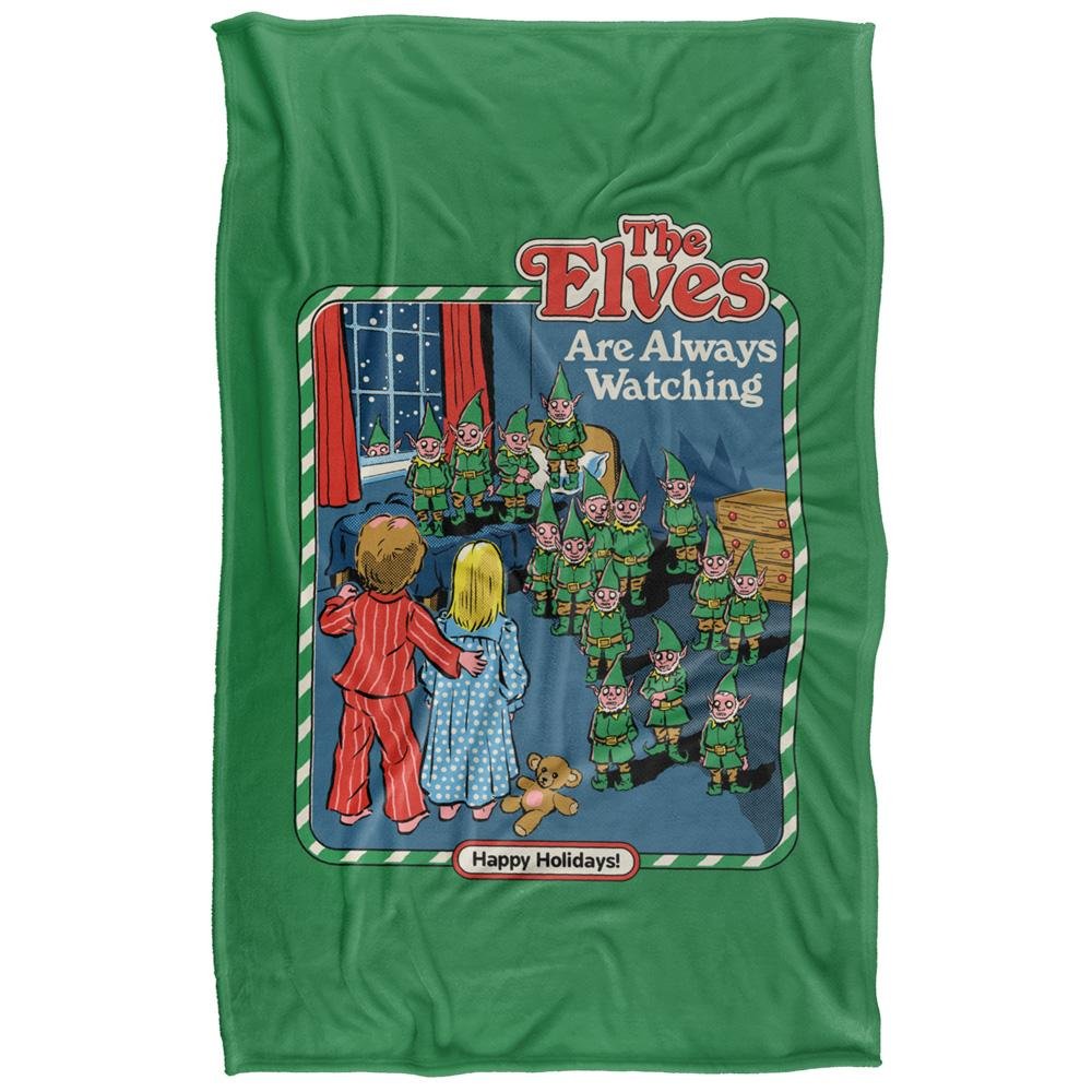 Steven Rhodes The Elves Are Always Watching Soft Touch Blanket - 152cm x 127cm