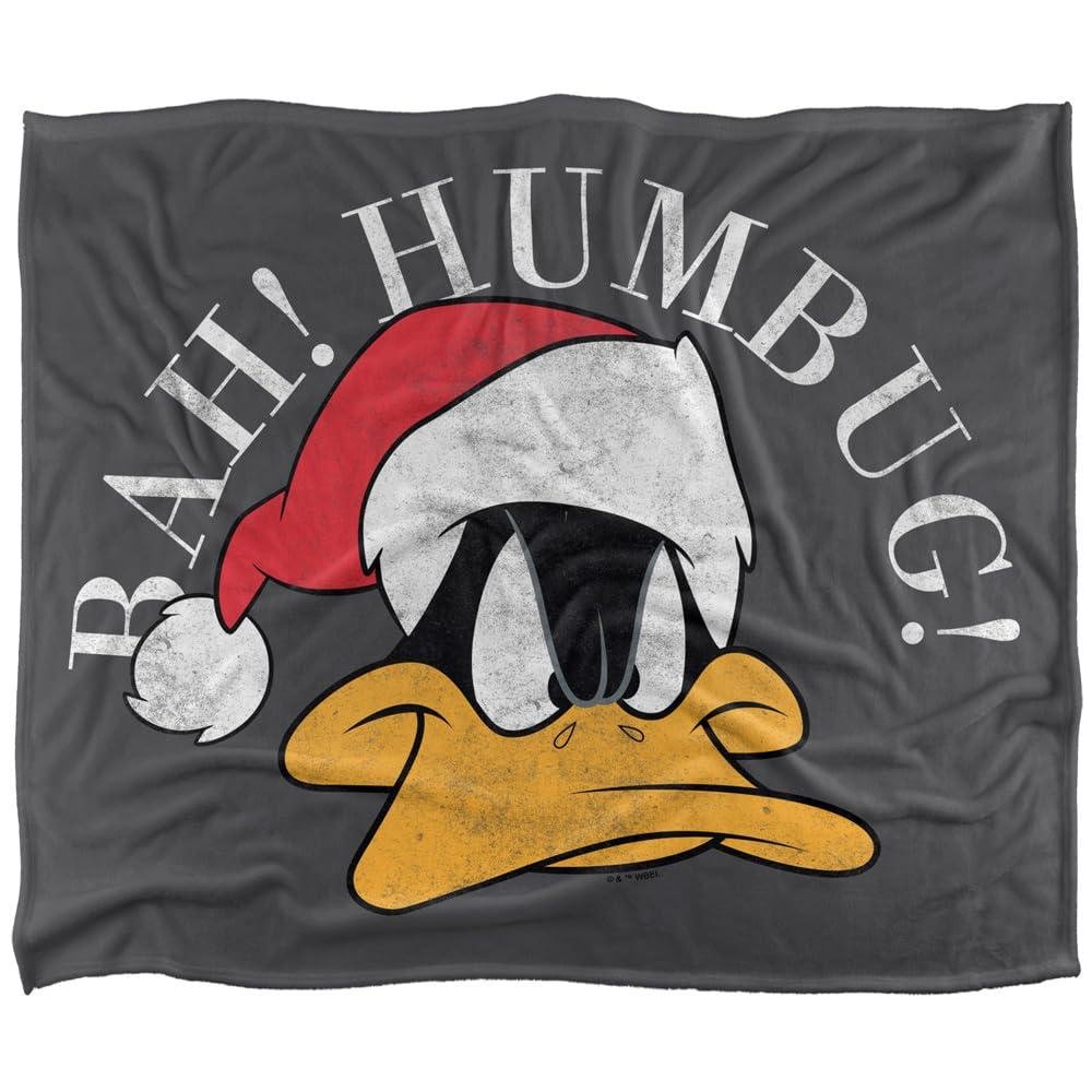Looney Tunes Daffy Duck Bah Humbug Throw - 152cm x 127cm