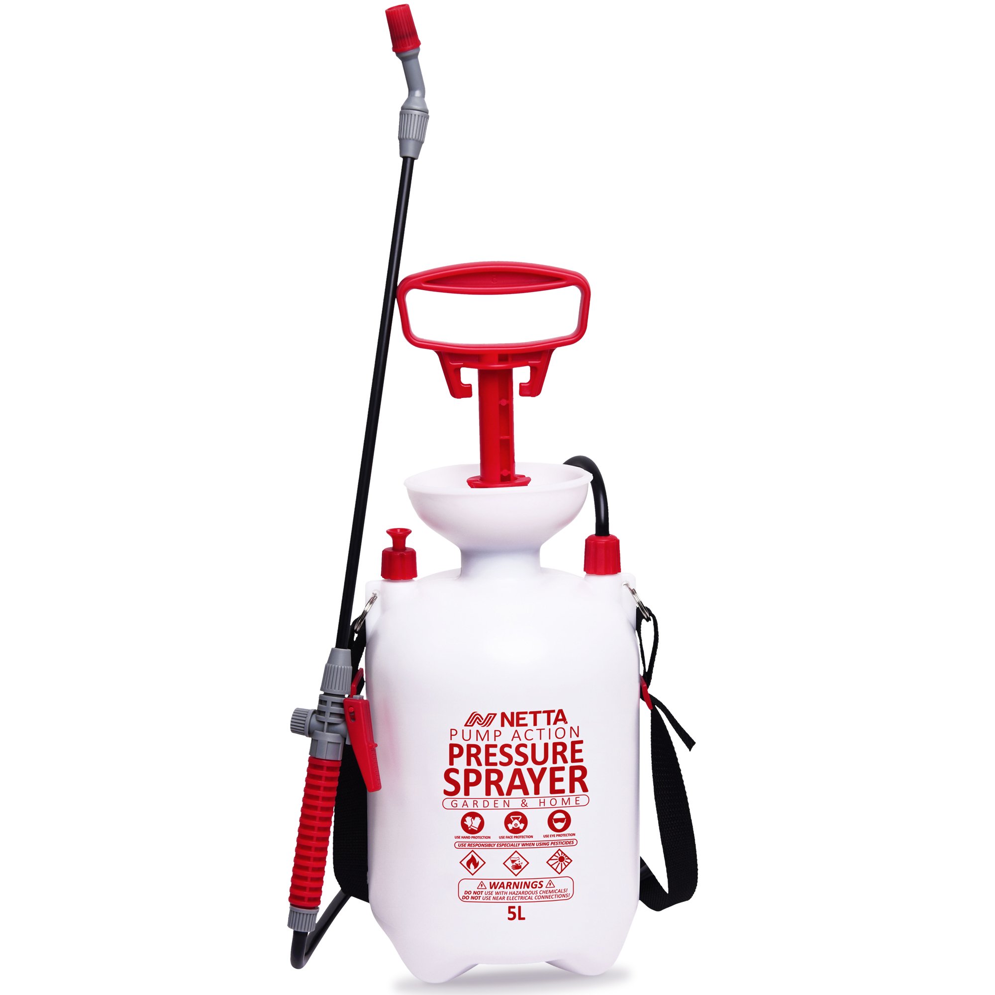 NETTA Garden Pressure Sprayer with Adjustable Nozzle -5L