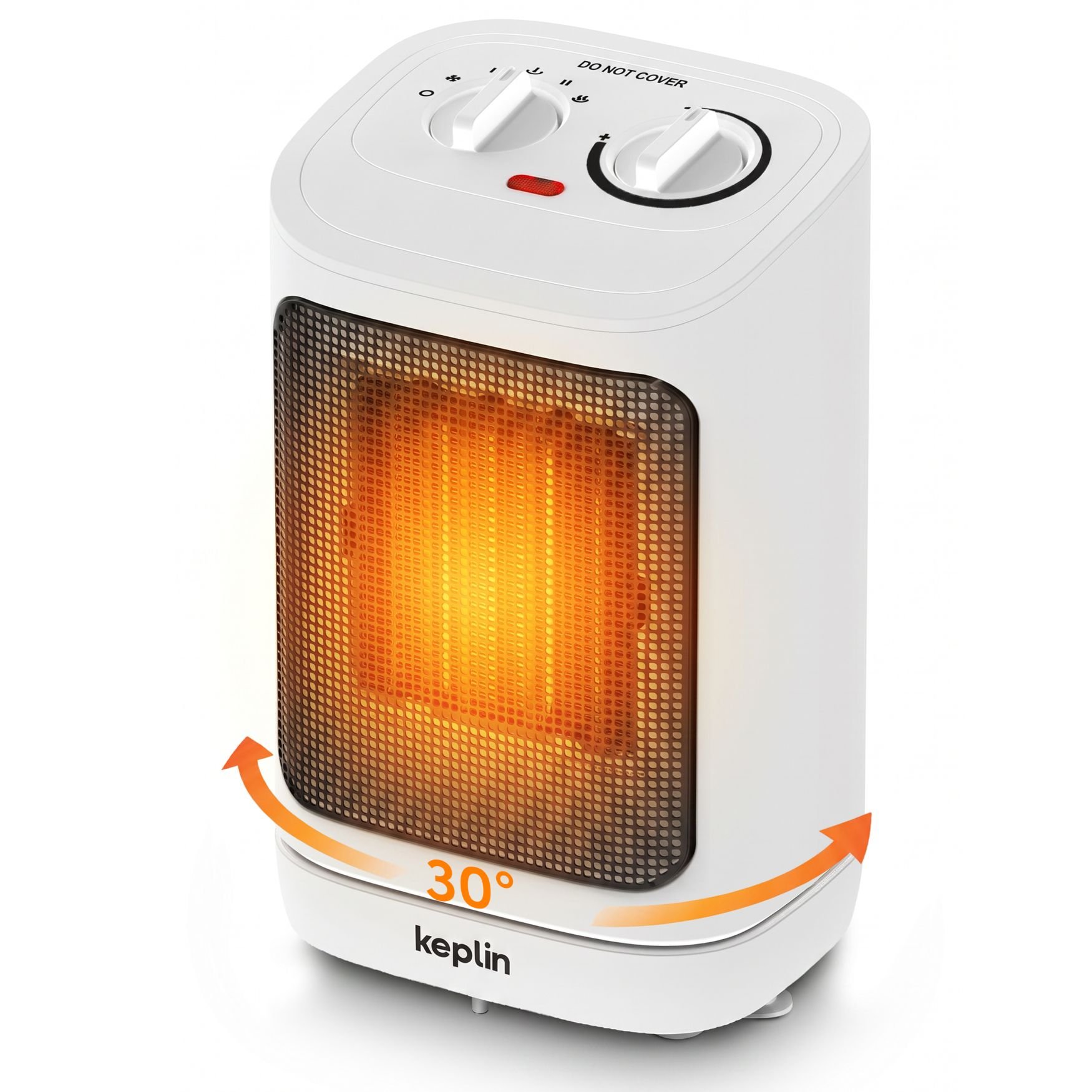 Keplin 1500W Oscillating Ceramic Fan Heater - White