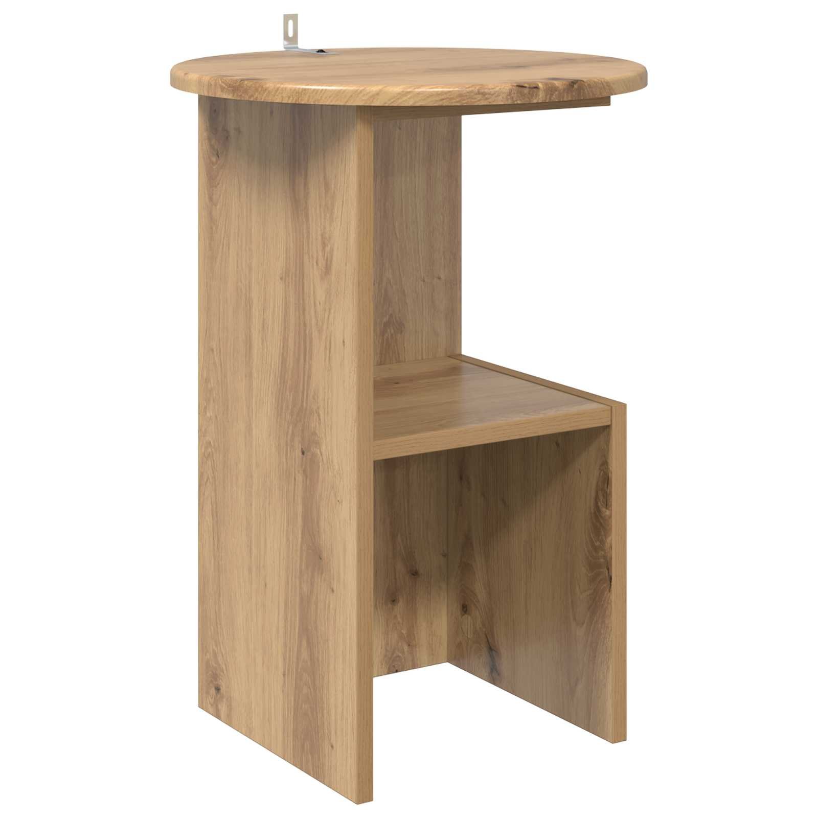 Walplus Engineered Wood Side Table - Oak - 39.5 x 55 cm (Artisan oak)