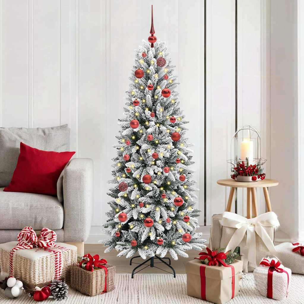 Walplus 150 LED Lights Artificial Christmas Tree 63 cm Wide - White - 150 cm