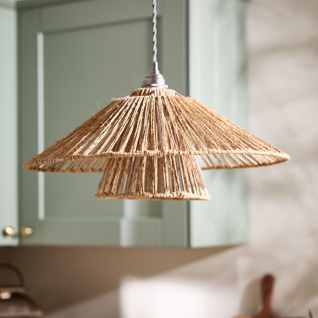 Dibor Jute Rope Ceiling Light Shade - Natural 48cm