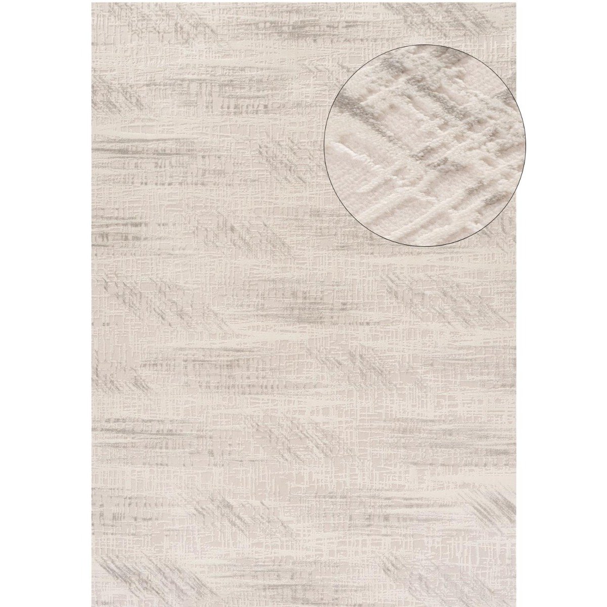 The Rugs Grey Carmel Abstract Rug - 80 x 150cm