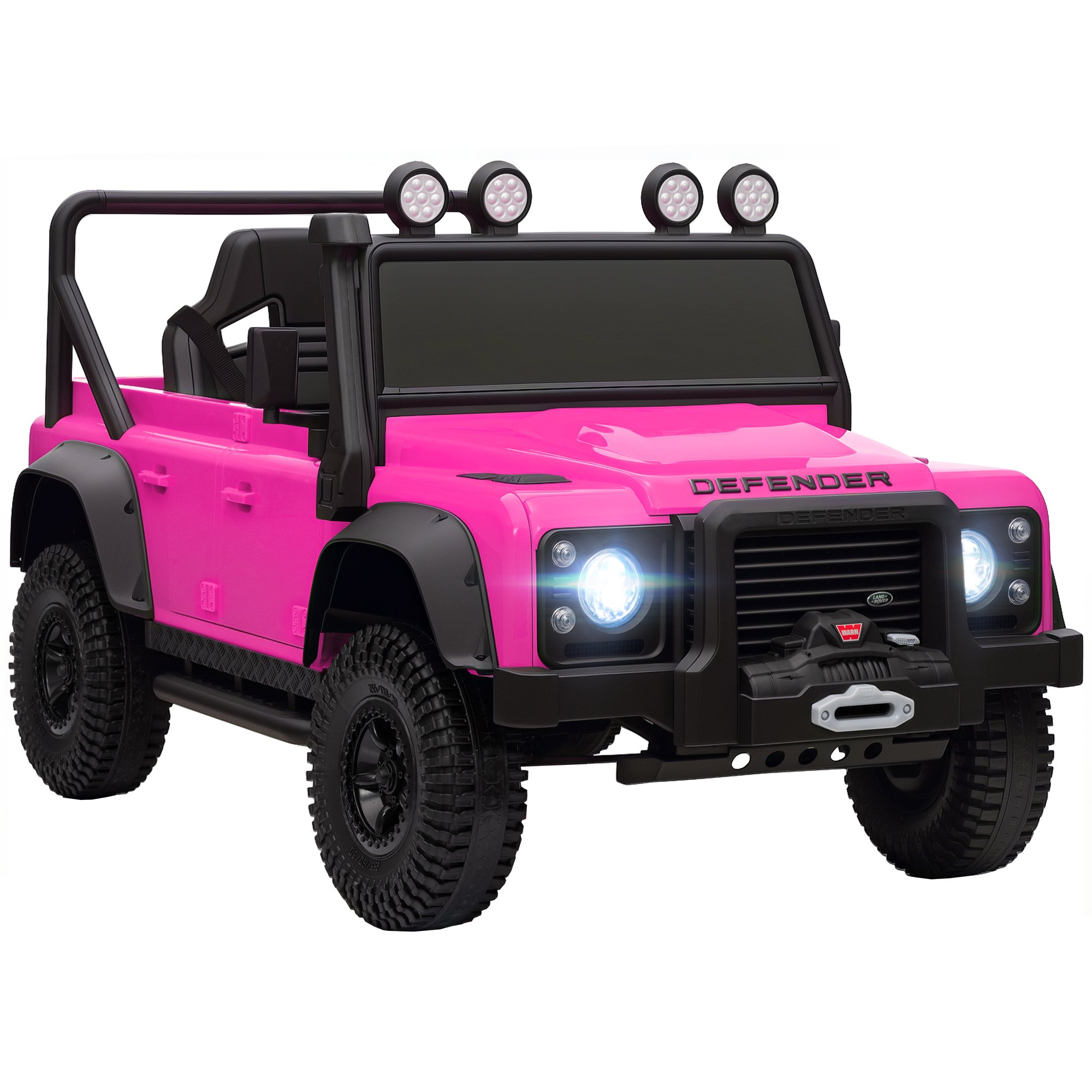 AIYAPLAY Land Rover 12V 3 to 5 Years Remote Control Electric Ride on Car – Pink