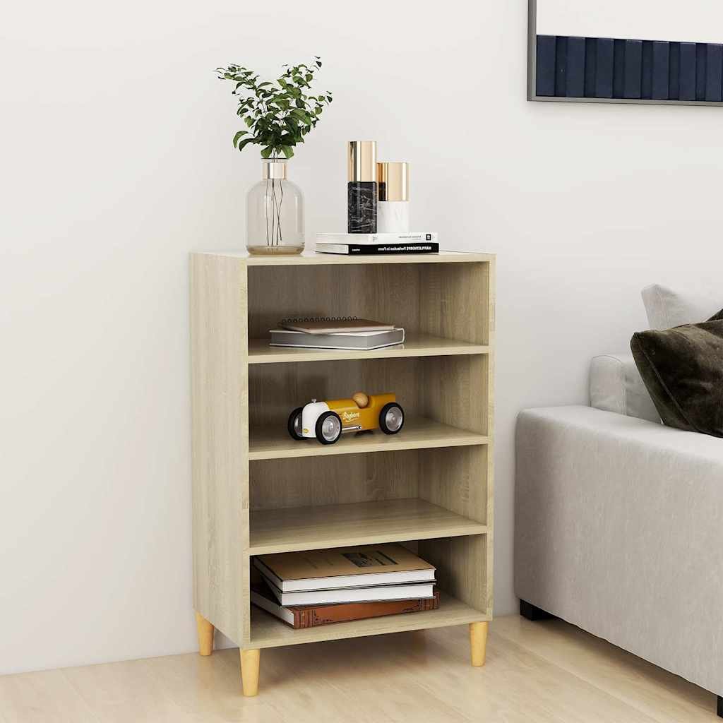 Walplus Engineered Wood Sideboard - Light Oak - 57 x 35 x 90 cm