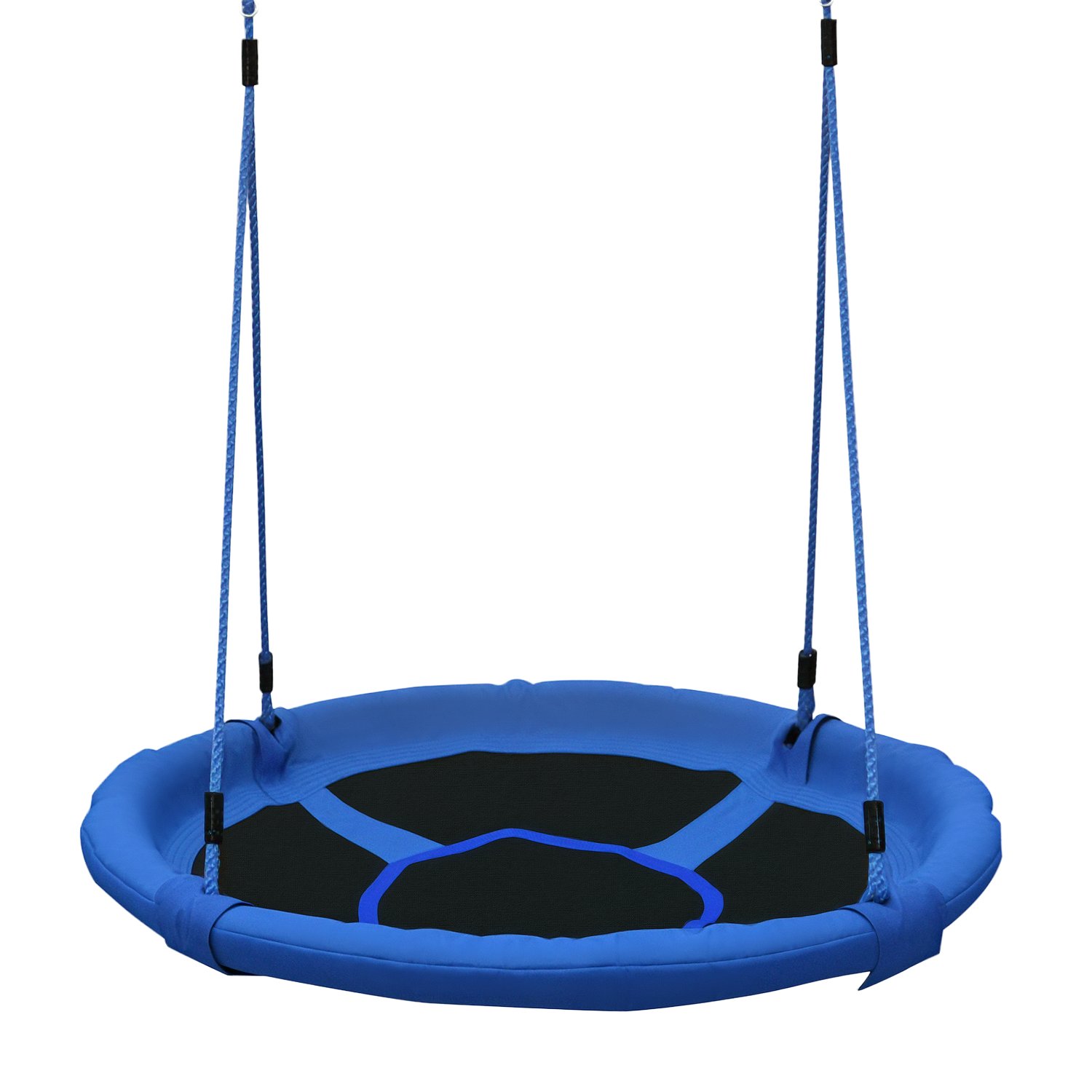 HOMCOM Saucer Tree Outdoor Indoor Kid Nest Swing - Blue