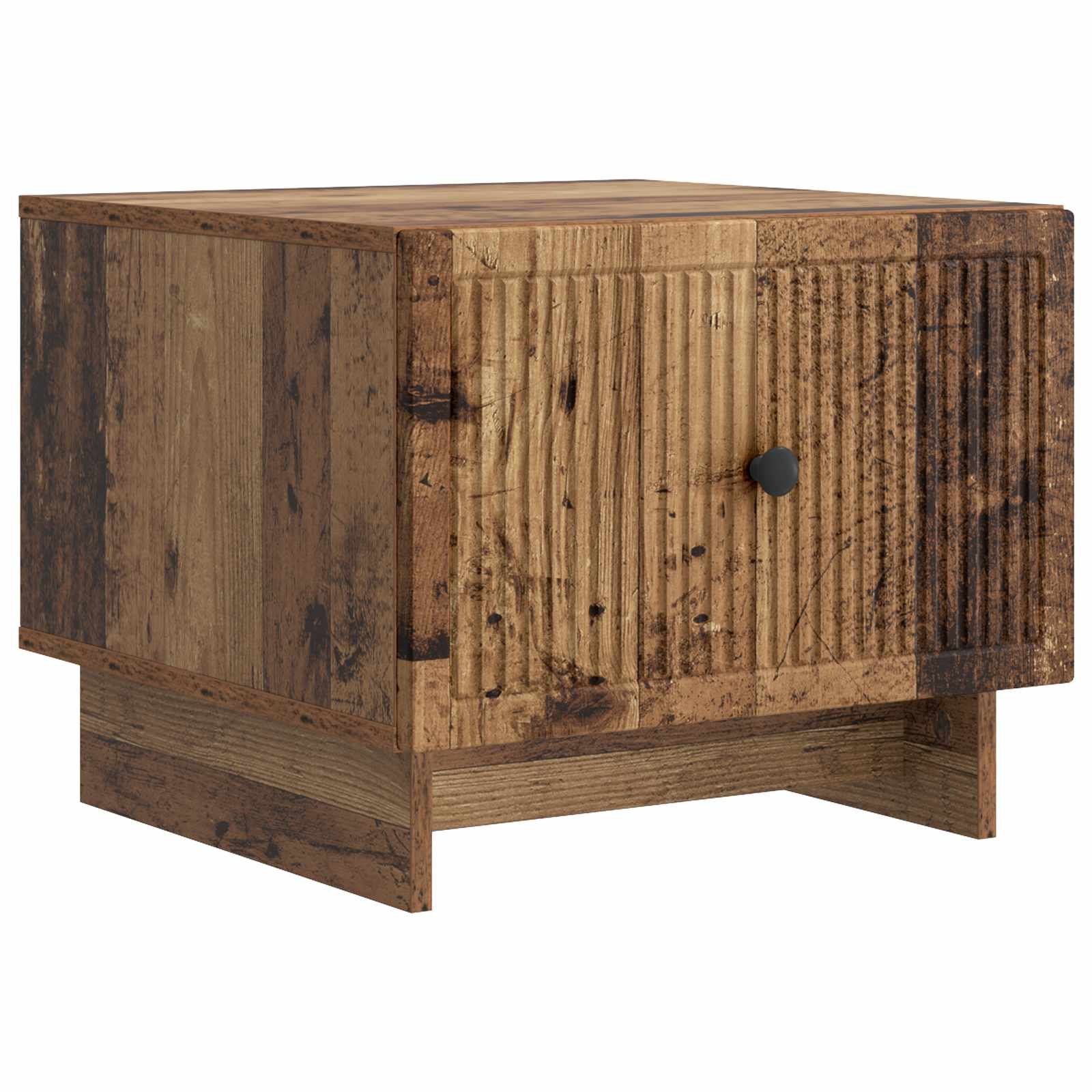 Walplus Engineered Wood Coffee Table - Dark Wood - 49 x 50 x 40 cm