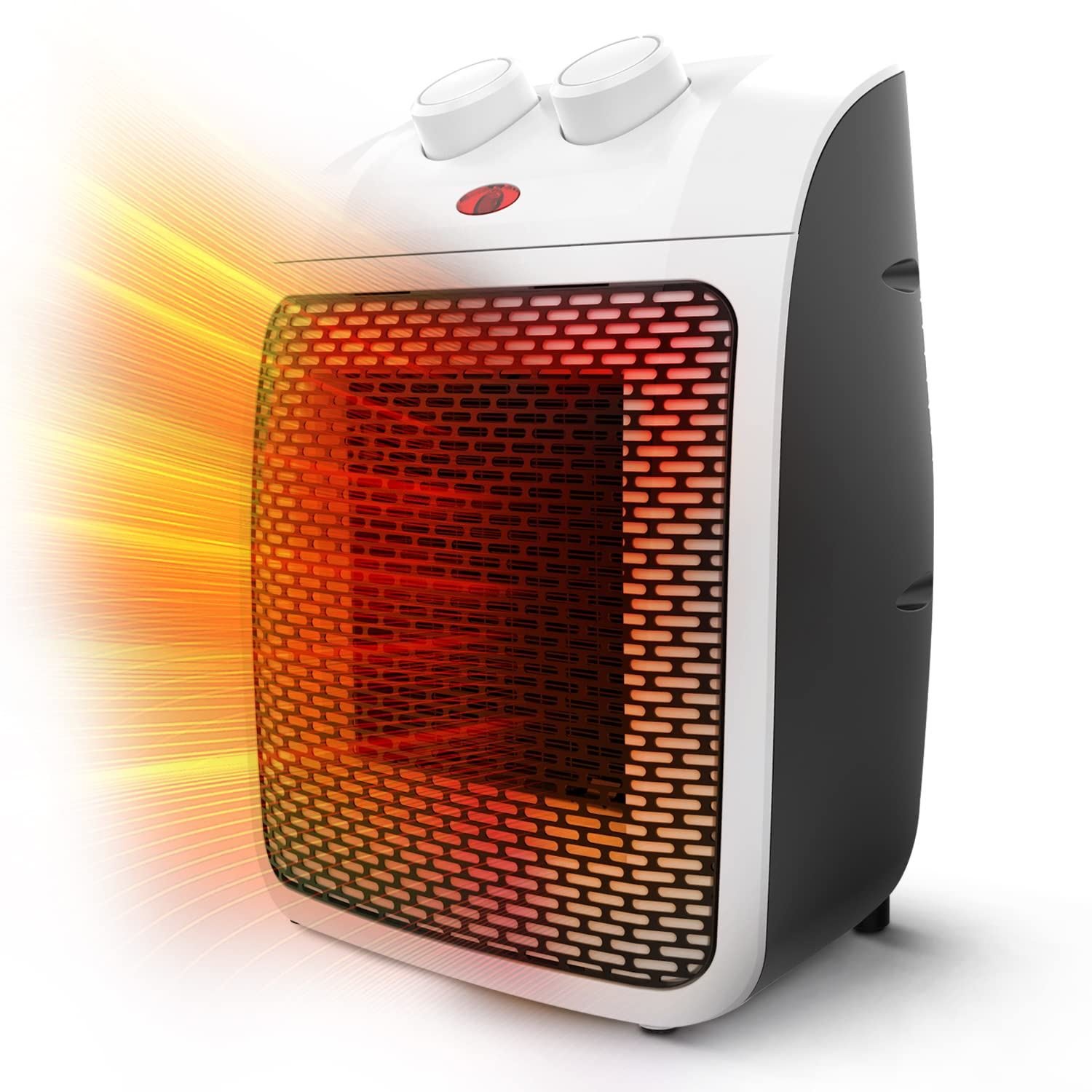 Keplin 2000W Portable Ceramic Desk Fan Heater - White