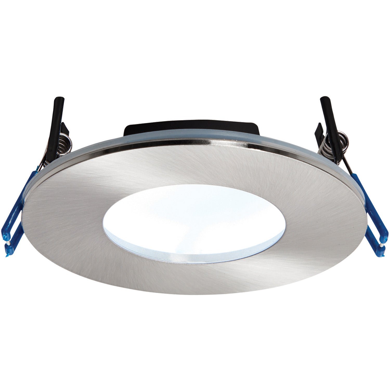 Loops Direct Die Cast Aluminium Slimline Recessed Downlight - Satin Nickel