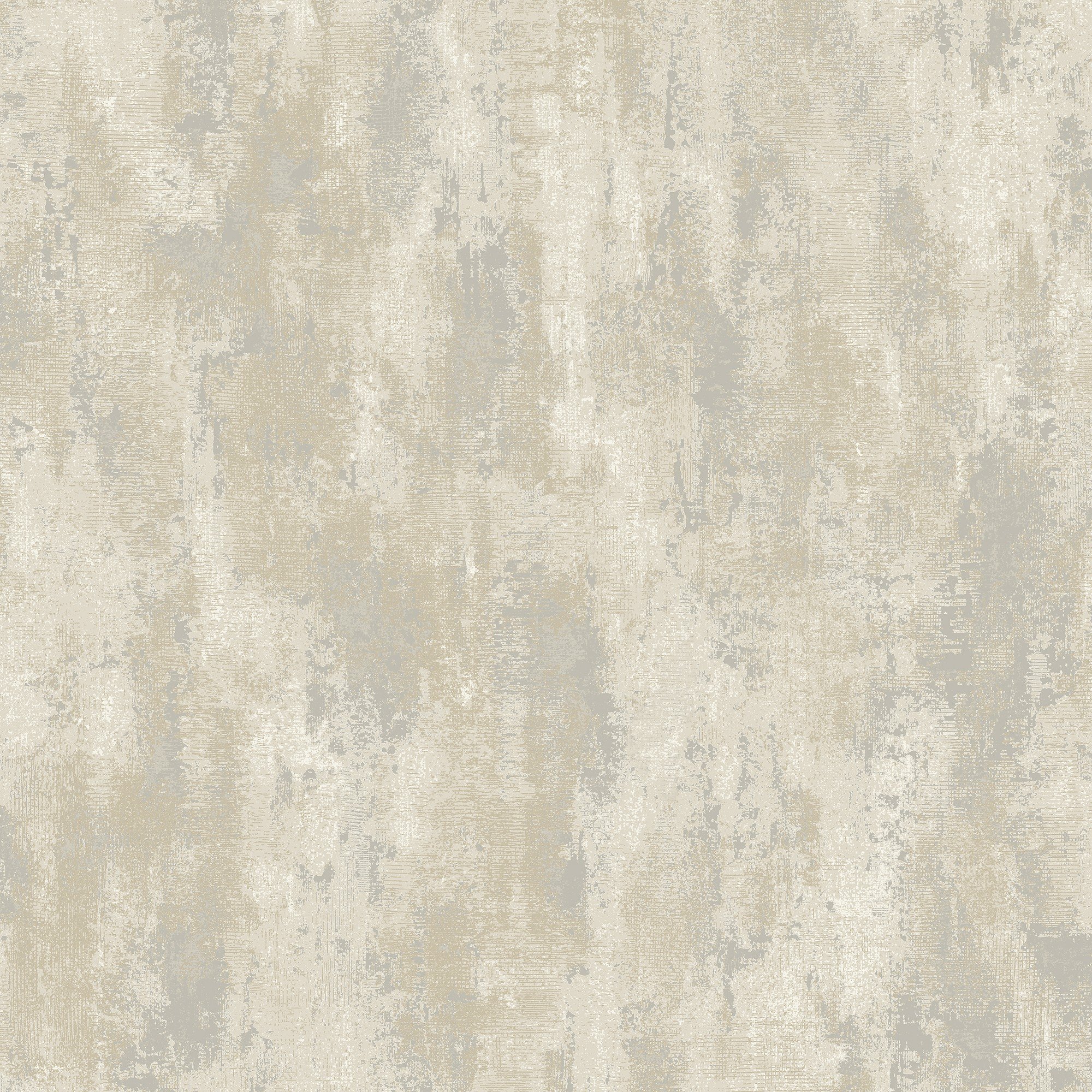 Grandeco Venetian Distressed Plaster Blown Vinyl Wallpaper - Greige