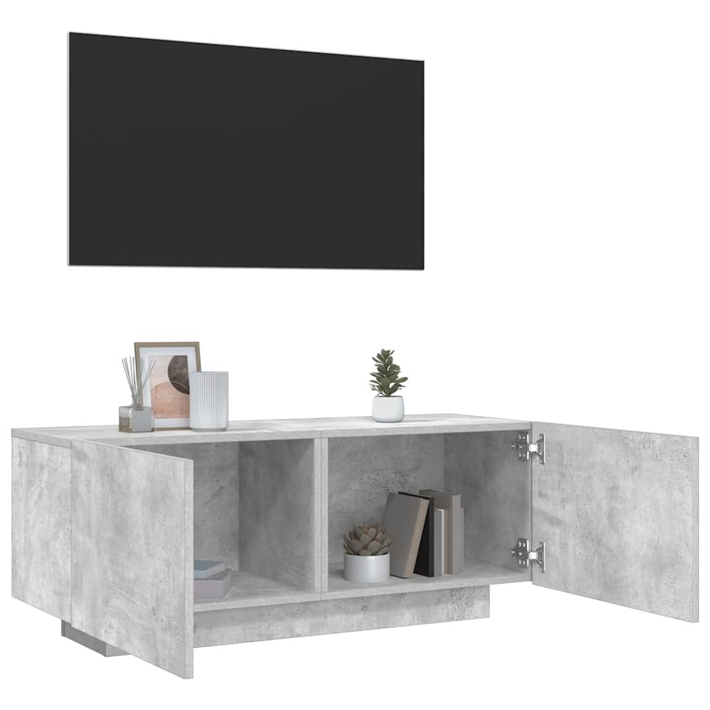 Walplus Engineered Wood TV Cabinet - Concrete Grey - 100 x 35 x 40 cm