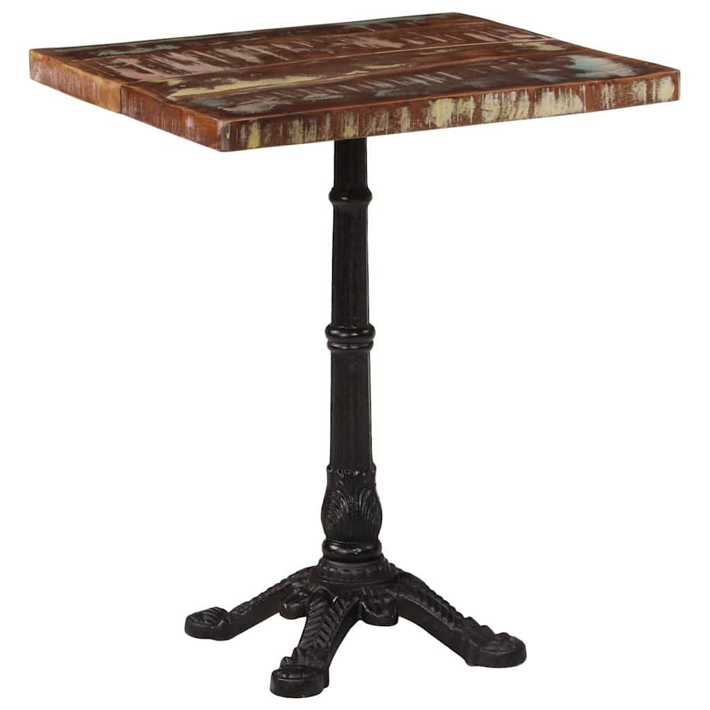 Walplus Reclaimed Wood Bistro Table - Brown - 60 x 60 x 76 cm