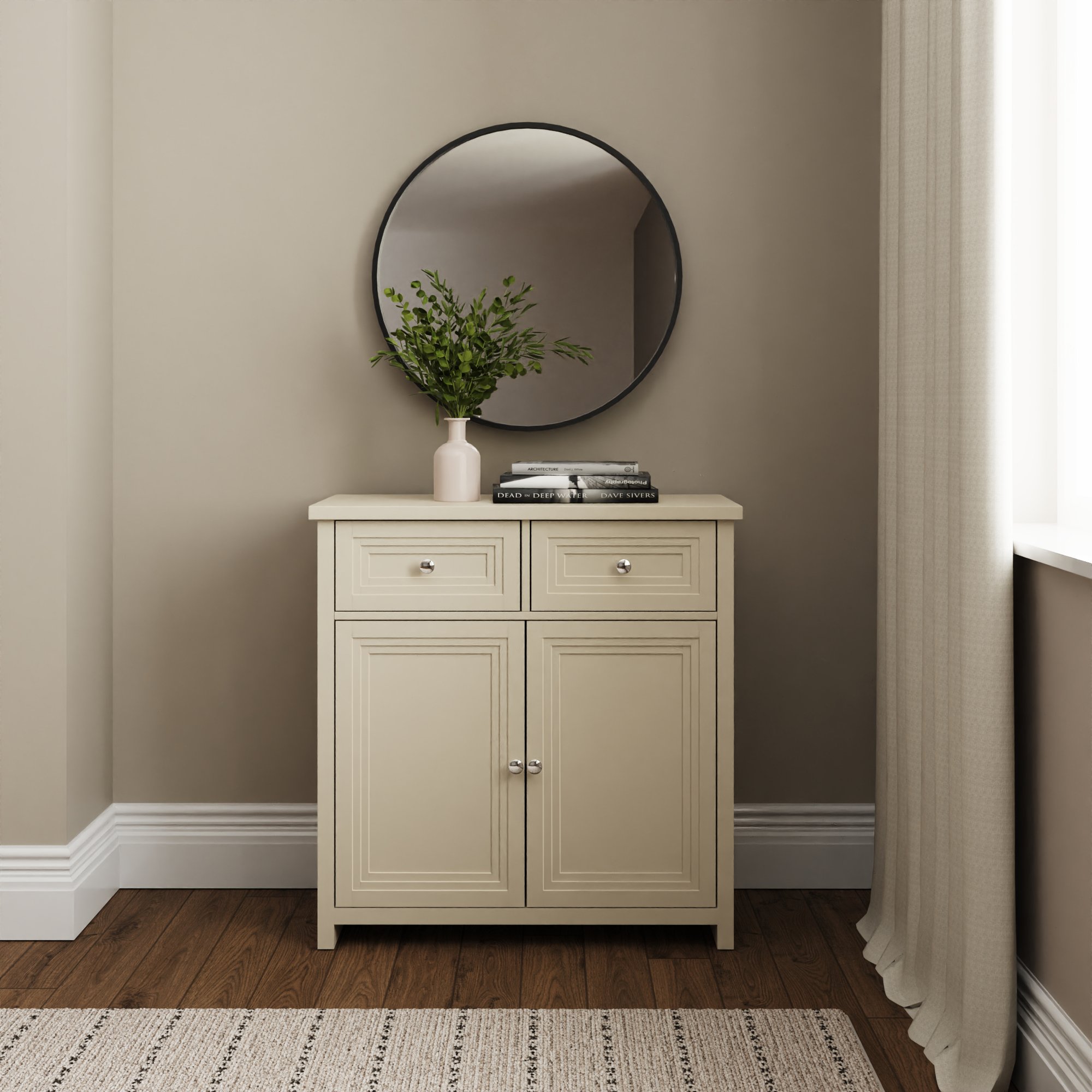 GFW Oakley Compact Sideboard - Stone